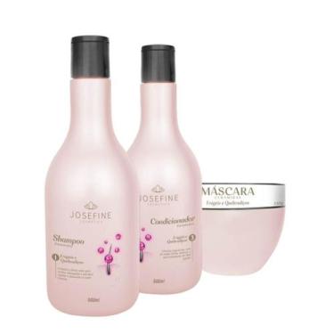 Imagem de Kit Cabelos Frágeis e Quebradiços 03 Passos Josefine Cosmetics - Josef