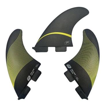 Imagem de Conjuntos de quilhas de carbono completo Final Game Master – Barbatanas de prancha de surf de alto desempenho – tamanhos de abas duplas – Ideal para surfe de longboard e shortboard – Médio
