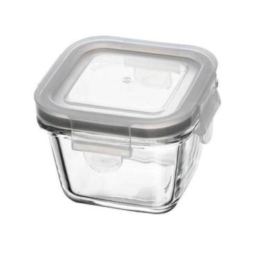 Imagem de Pote Hermético Com Tampa Quadrado 150Ml Vidro Lyor