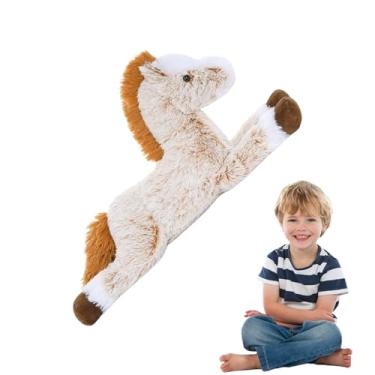 Imagem de Rrlihjgu Brinquedos De Pelúcia Cavalo | Modelo De Cavalo Em Pelúcia Macia | Travesseiro Adorável E Aconchegante De 21 Polegadas Para Bebés Crianças Jardim Zoológico Escola Páscoa Colecionadores