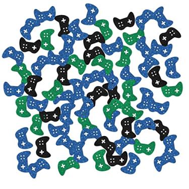 Imagem de INNORU Confete De Glitter Para Videogame, Mesa Aniversário Temático, Papel Espalhar Jogadores, Decorações Chá Bebê (120 Peças)