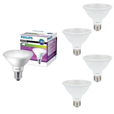 Imagem de 5 Lâmpadas Led 9,5w PAR30 25 Philips 2700k Quente Bivolt