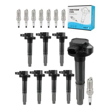 Imagem de TAUTOY Conjunto De 8 Bobinas Ignição Uf622 E Velas Irídio (Somente V8 5.0L) 2011-2015 Para Ford F150 Mustang Lobo, Substituição Nº Sp548 Br3Z-12029A 5C1859 B181He Dg542 52-2197 Gn10420 C1802