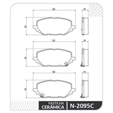 Imagem de Pastilha Freio - Chevrolet Tracker Turbo Lt Ltz Premier 2021 A 2022 - N2095C