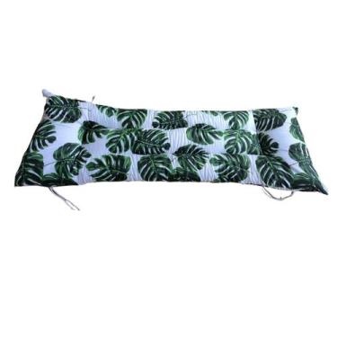 Imagem de Almofada Futon para cadeira e banco 120x60 cm Estampada - Riqueza Text