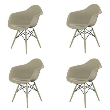 Imagem de Conjunto com 4 Cadeiras Eames Arm DSW Fendi - Mobly