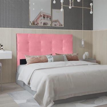 Imagem de Cabeceira Berlim 1,60 Cm Para Cama Box Queen Suede Rose