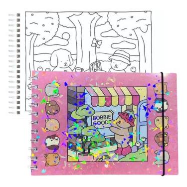 Imagem de Livro De Colorir Pintar Bobbie Capivara Capa Dura 50 Páginas - Bobbie 