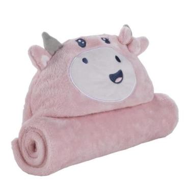 Imagem de Manta com Capuz Bichinhos Infantil Pimpolho, Rosa Vaca