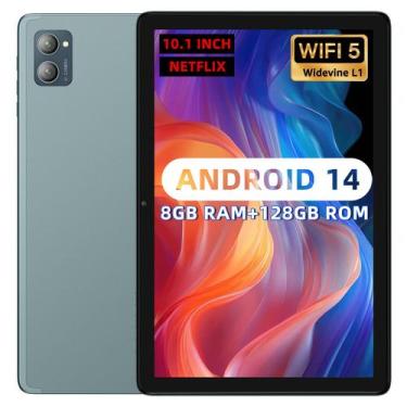 Imagem de Tablet AISLPC Android 14 10.1" 8GB RAM 128GB ROM 6800mAh azul