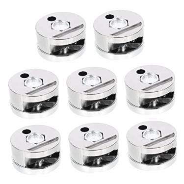 Imagem de MAGICLULU 8Peças Clipes de Montagem com Parafusos Suporte de Instalação e Segura Acessórios Duráveis Fixação de Espelhos Móveis