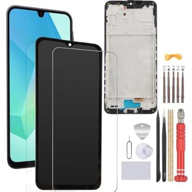 Imagem de Substituição de tela Incell para Samsung Galaxy A16 5G LCD para Galaxy A16 SM-A166B SM-A166P SM-A166E Touch Screen Digitalizador Substituição com moldura (preto)