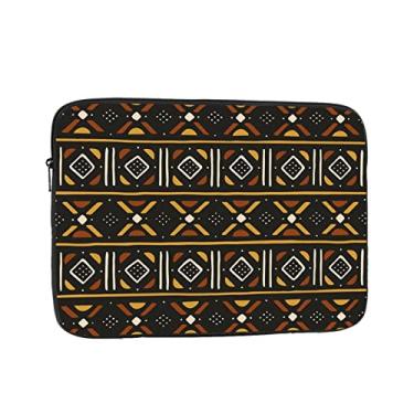 Imagem de Capa para laptop com estampa africana, pasta durável, à prova de choque, capa protetora para notebook de 13 polegadas