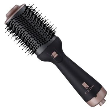 Imagem de Kizzen Secador de cabelo, 1200 W, escova de ar, modeladora, para mulher, homem e crianças, cor preta
