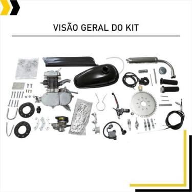 Imagem de Kit Motor De Bicicleta Motorizada 80cc 2 Tempos Completo - GTS-TEC
