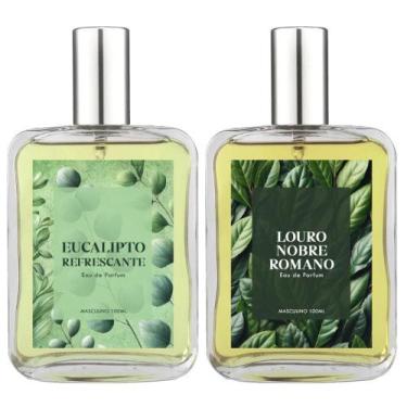 Imagem de Kit Perfume Masc. Eucalipto E Louro Nobre Romano 100Ml - Essência Do B