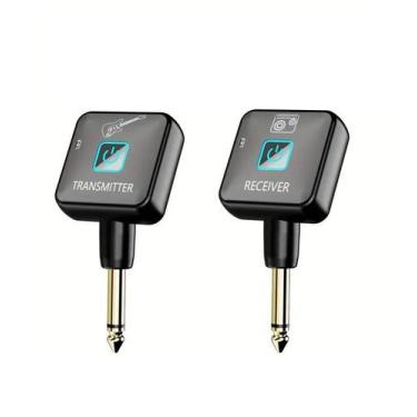 Imagem de Transmissor Wireless Sem fio Guitarra Compacto - Genérico, Preta
