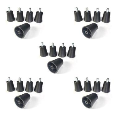 Imagem de 5 KITS Sapata Caixa Para Cadeira de Escritório Secretár - Frisokar