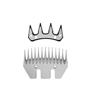 Imagem de Towiac Lâminas De Tesoura Substituição Para Tosquiadeira Cabras Elétricas 13 Dentes Retos