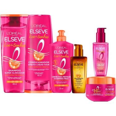 Imagem de Kit Liso Do Sonhos Loreal Elseve Mascara Sérum Extraordináro - L'oreal