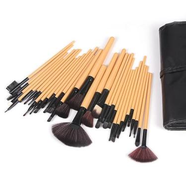 Imagem de Kit 24 Pincel de Maquiagem Para Sobra Blush Contorno Pó Somb - DTalle,