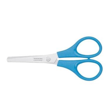 Imagem de Tesoura Escolar Inox TRAMONTINA, Azul