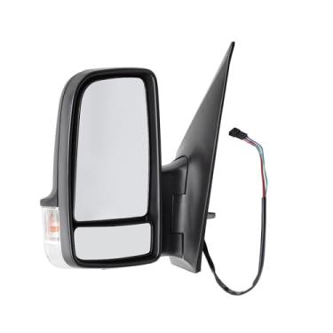 Imagem de Jecoupoon Conjunto de espelho lateral esquerdo compatível com 2010-2017 Sprinter 2500 3500 espelho retrovisor com BSM (monitoramento de ponto cego) e luz de seta e dobrável manual