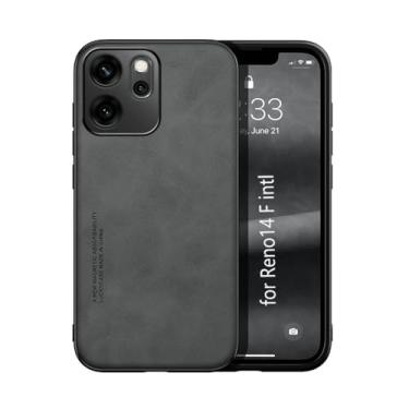 Imagem de Kepuch Silklike Capa para Oppo Reno 14 F (Intl) - Case Placa de Metal Embutida - Preto