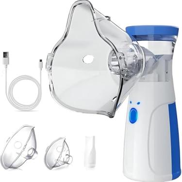 Imagem de Nebulizador Portatil Silencioso | Inalador Ultrassonico | Adulto e infantil | Sem Fio, com Alimentaçao via USB ou Pilha