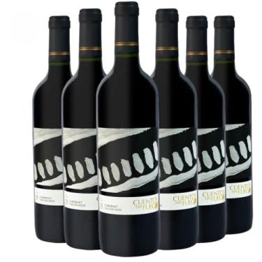 Imagem de Kit com 6 Vinhos Chilenos Tinto Seco Cabernet Sauvignon Cuentos del Fuego