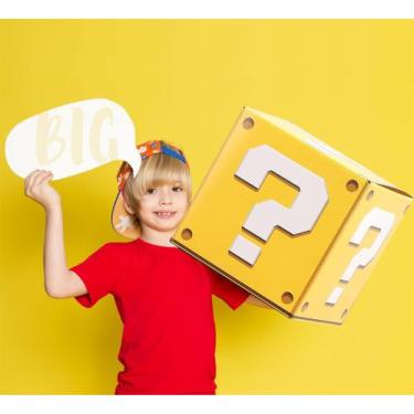 Imagem de Decorações de festa: caixas de perguntas de videogame PARTVON x6