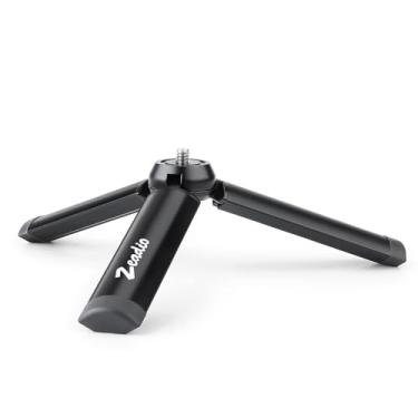 Imagem de Metal Mini Trípod, Escritorio Tabletop Parem Trípod Compact para Smooth 4, Osmo Mobile, Vimble 2, Gimbal Handle Grip Stabilizer e todas as câmaras 笔记