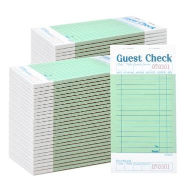Imagem de Guest Check Pads Officeva 64 Pack 3200 pedidos para restaurantes