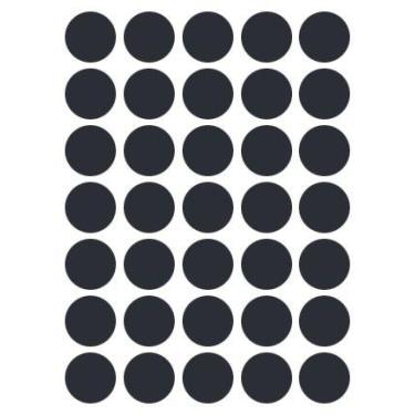 Imagem de Etiqueta Colacril bola 19mm preto 210 etiquetas