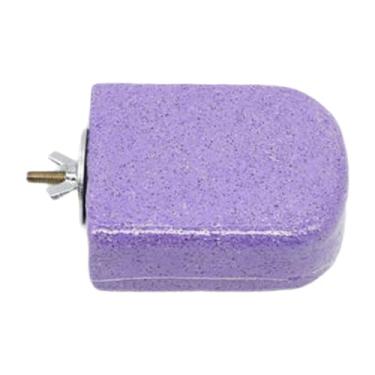 Imagem de Generic Dentes de boca molar poleiro brinquedo de salto plataforma fácil de instalar gaiola de pássaro poleiro para periquitos canários, Roxo
