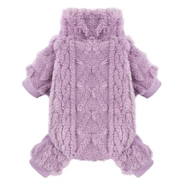 Imagem de Suéteres para cães pequenos de lã pijamas para cães pequenos roupas para animais de estimação suéter de gato outono inverno roupas quentes para filhotes meninos meninas roupas de cachorro macacões