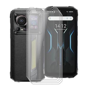 Imagem de KJYFOANI Película protetora de tela Hotwav Hyper 7 Pro Temperada, [Pacote com 4] Alta transparência [Dureza 9H] [Sem bolhas] Película protetora de vidro temperado para Hotwav Hyper 7 Pro 6,60