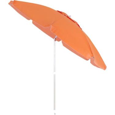 Imagem de Guarda-Sol Articulado 2,00m em Bagum e Alumínio Laranja Bel, 2,00m