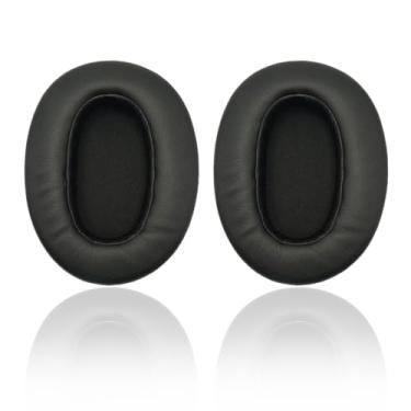 Imagem de HAOMUK Almofadas De Reposição Para Fones Ouvido Sony Wh-Xb910 Xb910N Com Cancelamento Ruído Extra Grave, Ouvido, Protetores Auriculares Capa Protetora (Preto)