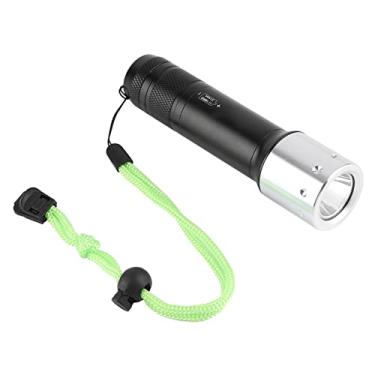 Imagem de Lanterna de Mergulho à Prova d'água Ao Ar Livre 3 Modos de Liga de Alumínio Portátil LED Ajustável