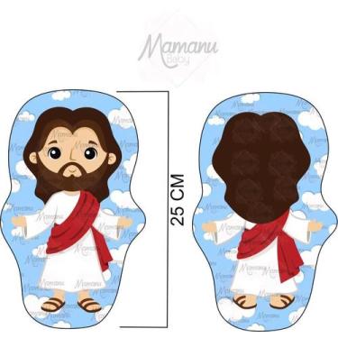 Imagem de Almofada Naninha Lembrancinha Jesus - Mamanu