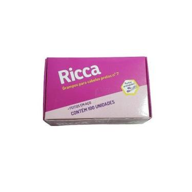 Imagem de Grampos De Cabelo Ricca Nº5 Preto 122 c/100un