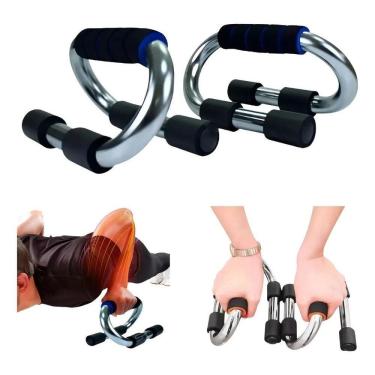 Imagem de 2X Barra Paralelas De Chão Treino Funcional E Calistenia Met