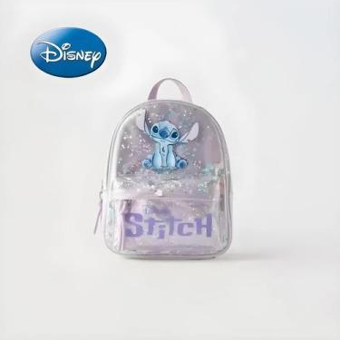 Imagem de Mochila Infantil Com Lantejoulas Disney Stitch Para Meninos E Meninas,