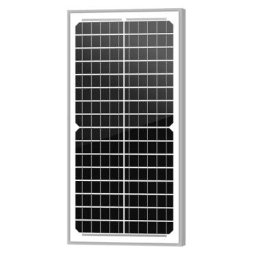 Imagem de Newpowa Painel Solar Monocristalino De 10 W (Watts) 12 V (Volts) Módulo Fotovoltaico De Alta Eficiência Para Abridor De Portão De Barco Rv Cercas