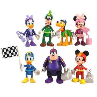 Imagem de Figuras de ação Disney Mickey Minnie Mouse, 7 unidades/conjunto, prese