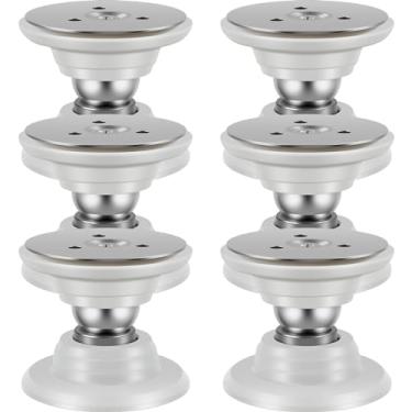 Imagem de WhSunVo 6 peças de suporte de porta de trailer magnético para trailer trava de porta de trailer de silicone autoadesivo para trailer, trava silenciosa, suporte de porta de trailer para a maioria dos