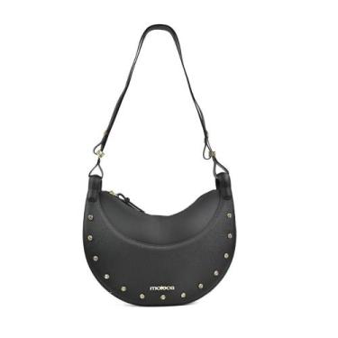 Imagem de Bolsa Moleca Transversal Curvada Feminina Preto 50054231, Preto, UN