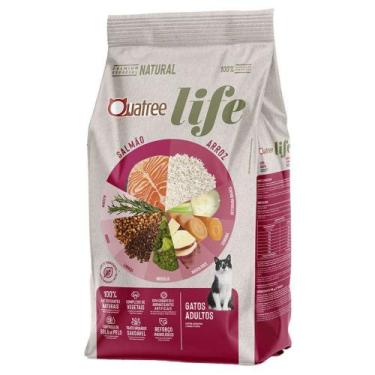 Imagem de Ração Quatree Life para Gatos Adultos Salmão e Arroz 3kg - GRANVITA
