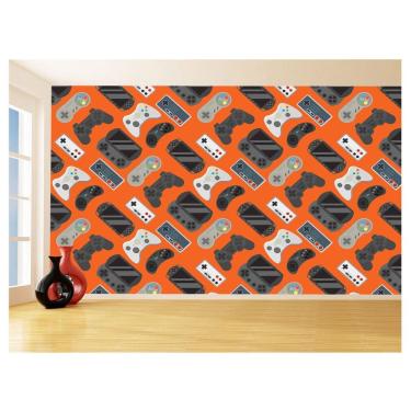 Imagem de Papel De Parede 3D Infantil Controle Game Jogo 3,5M Azs274